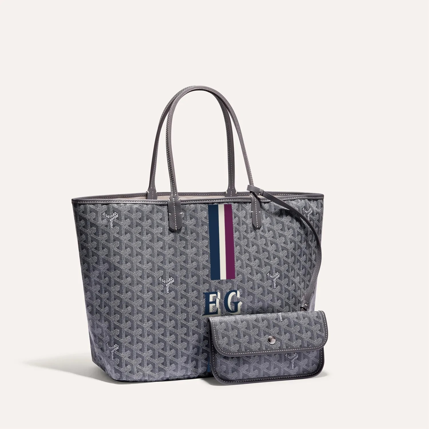 Goyard Saint Louis PM Bag Stripes and Lnitials - Image 1